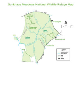 Map of the refuge